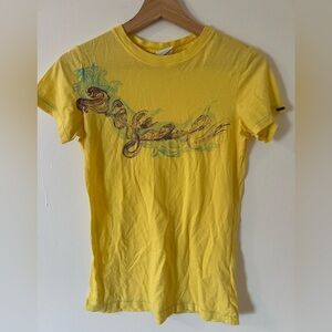 Diesel Yellow Short Sleeve Tee